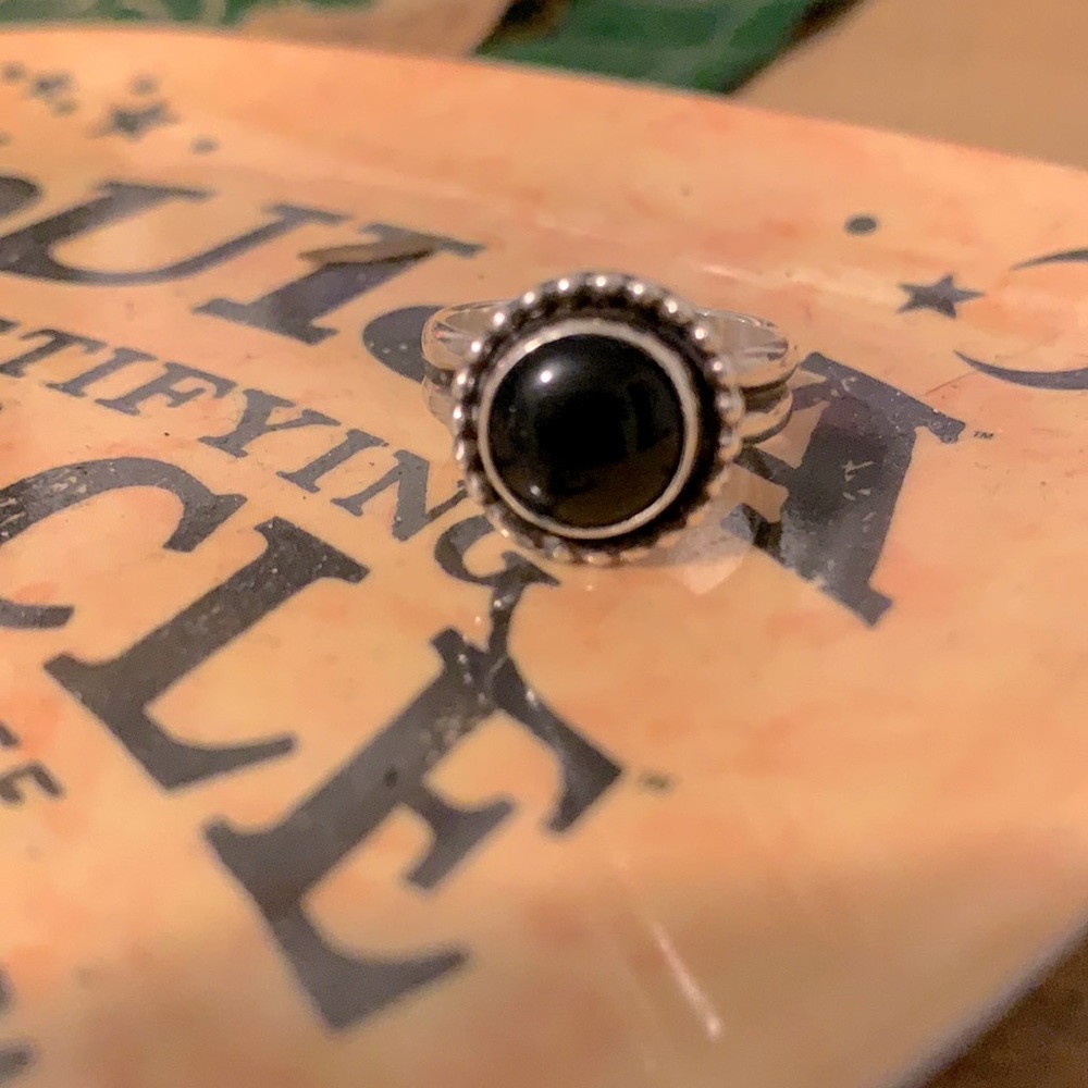 Onyx Sterling Silver Handmade Ring